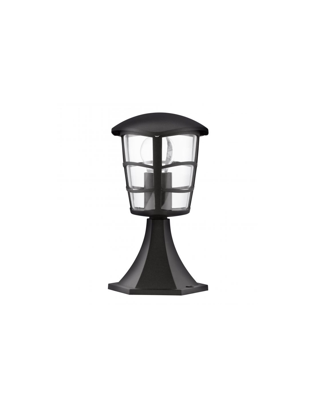 Lampioncino Basso Lanterna Aloria Nero Esterno 1xE27 IP44 Eglo