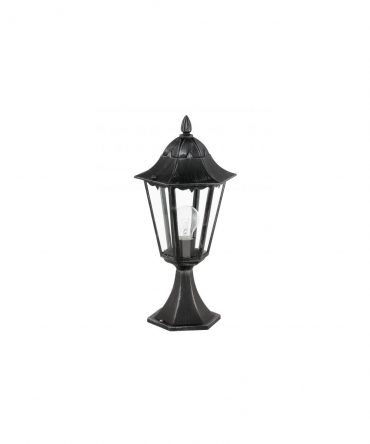 Lampioncino Da Giardino Lanterna Nero E Argento IP44 Navedo Eglo