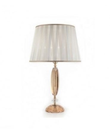 Lume Cecilia H65 Vetro E Cristallo Ambra Ondaluce Ciciriello