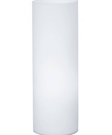 Lume Da Tavolo Geo Vetro Opale Cilindrico H35 cm Eglo