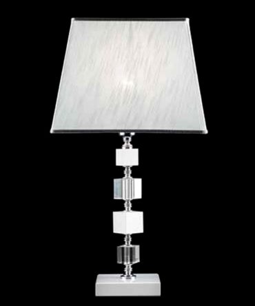 Lume In Vetro E Cristallo Bianco Livia Ø33 Ondaluce Ciciriello