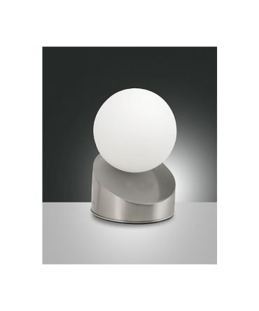 Lumetto Moderno Led Gravity Nichel 3360-30-178 Fabas Luce