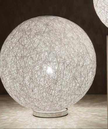 Lumetto sfera con fili intrecciati Nido Ø50 cm Illuminando