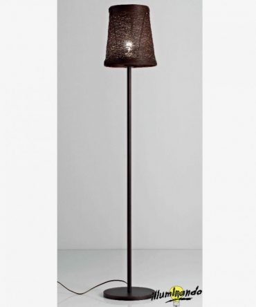 Illuminando Piantana Corda H.145 cm bianco e marrone