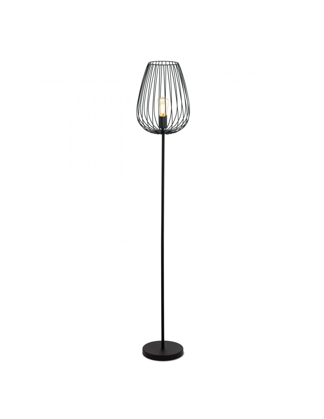 Piantana Da Terra Newton Metallo Nero H159,5 cm Eglo