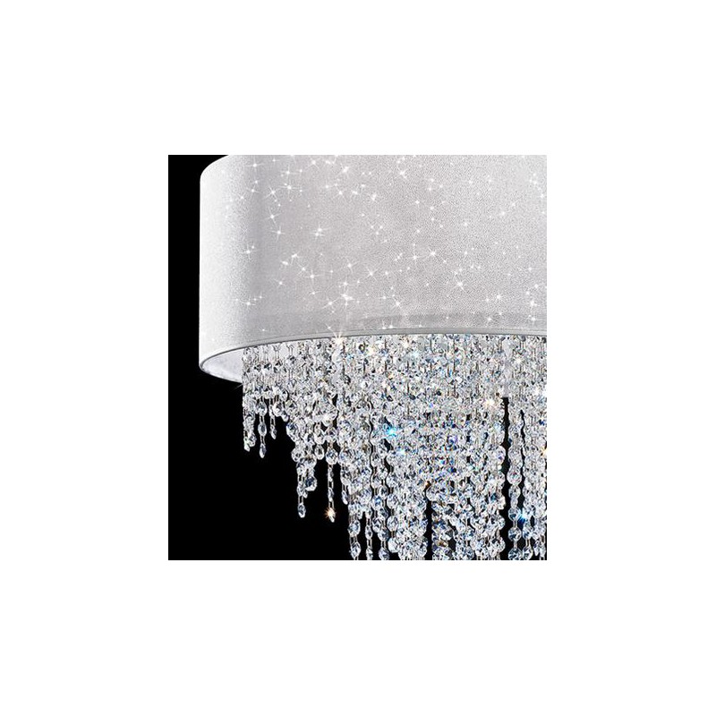 Piantana Glitter con cristalli a cascata Antea Luce