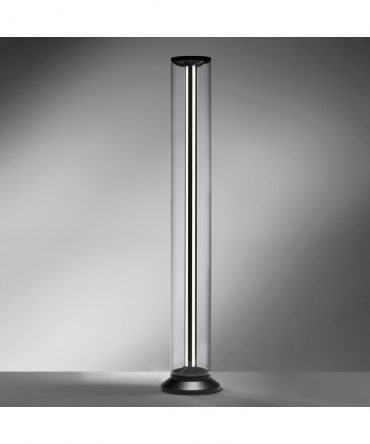 Piantana Lemstation Nero Vetro Led 48w 3000k H161,5 cm Vivida International