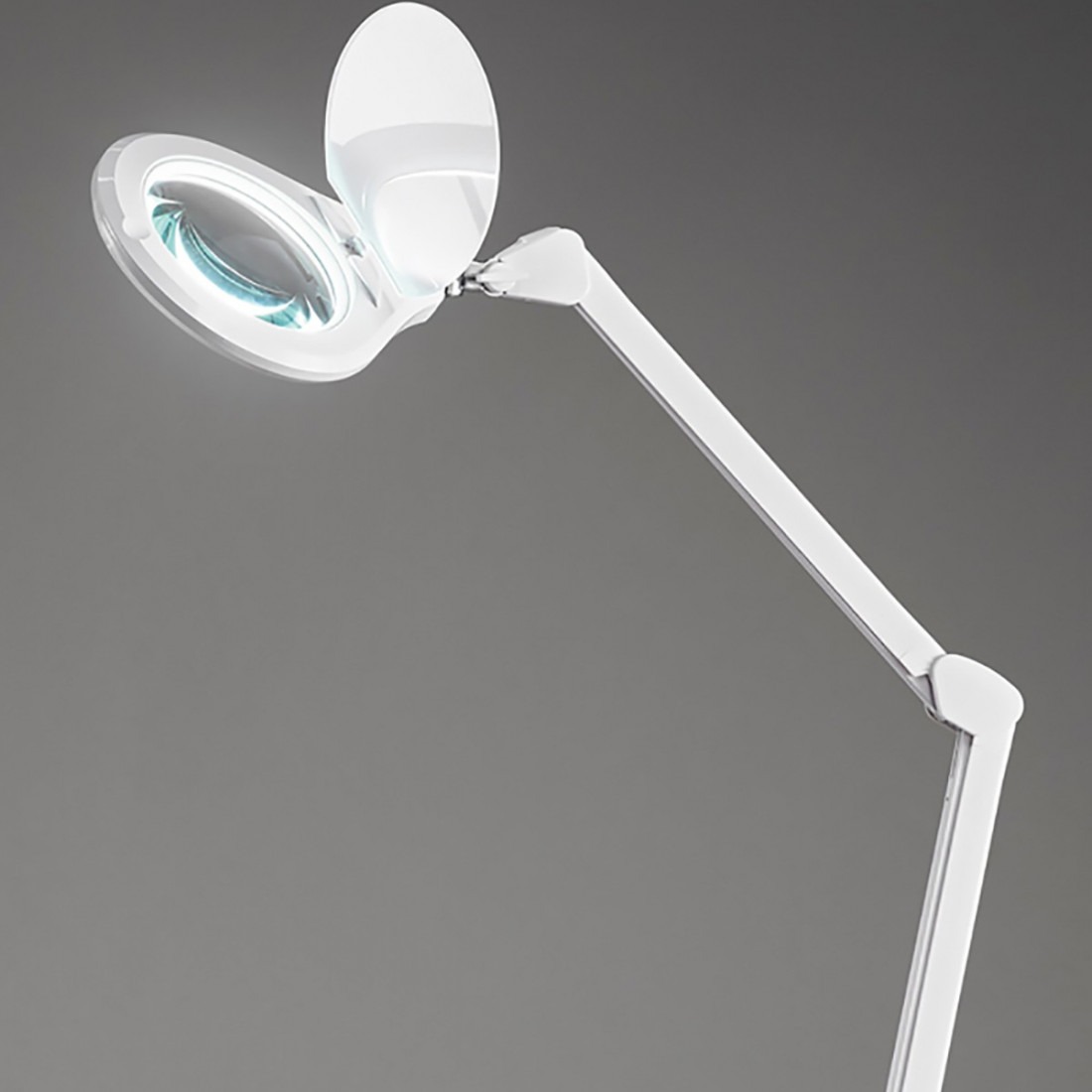 Piantana Lampada da terra CLOSE con rotelle e lente di ingrandimento 3 diottrie