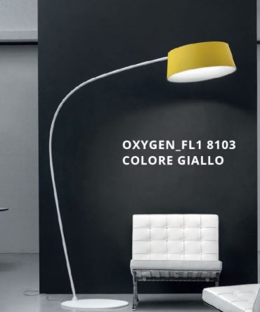 Piantana Oxygen FL1 giallo Led dimmerabile Stilnovo Linea Light 8103
