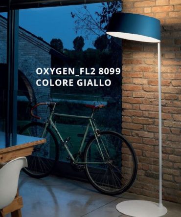 Piantana Oxygen FL2 giallo Led dimmerabile Stilnovo Linea Light 8099