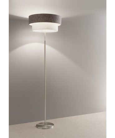 Piantana Sahara con paralume di lino Antea Luce