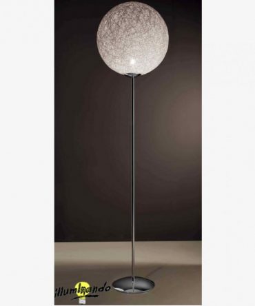 Piantana sfera con fili intrecciati Nido Ø50 cm Illuminando