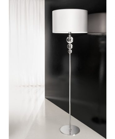 Piantana Zuna cromo e bianco Antea Luce