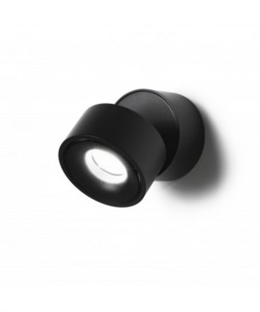 Plafone Cyber Orientabile Nero Led 9,3w 3000k 34° Ø7,5 cm Vivida International