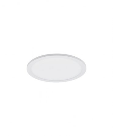 Plafone Da Soffitto Rotondo Led Dimmerabile Sarsina Bianco Eglo