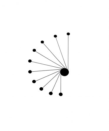 Plafoniera Applique Helix Nero 10xLed Orientabili Vivida International