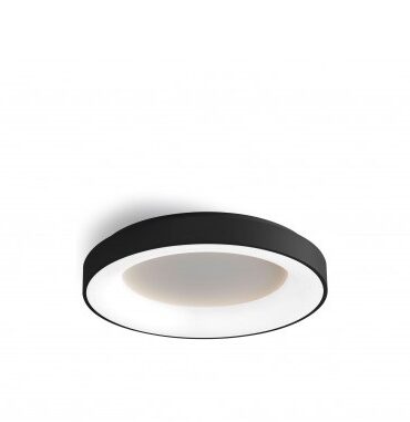 Plafoniera Applique Inner R Nero Led 50w Ø60 cm Vivida International