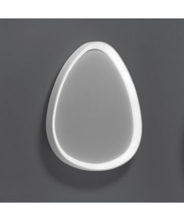 Plafoniera Applique Lifering Ovale Bianco Led 28w 3000k/4000k L42,2 cm Vivida International