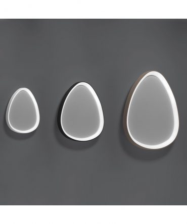 Plafoniera Applique Lifering Ovale Sabbia Led 60w 3000k L81,2 cm Vivida International