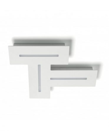 Plafoniera Applique Maze Bianco Led 24w L35 cm Vivida International