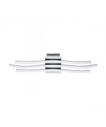 Plafoniera Applique Roncade 3 Bacchette Led Cromo Eglo