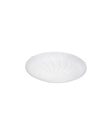 Plafoniera Applique Rotonda Led Vetro Graniglia Margitta Eglo