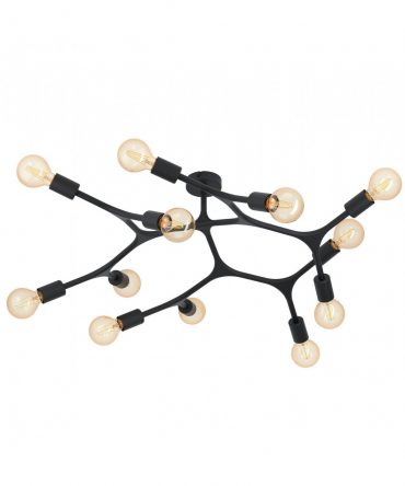 Plafoniera Bocadella Nero 12xE27 Ø92 cm Eglo