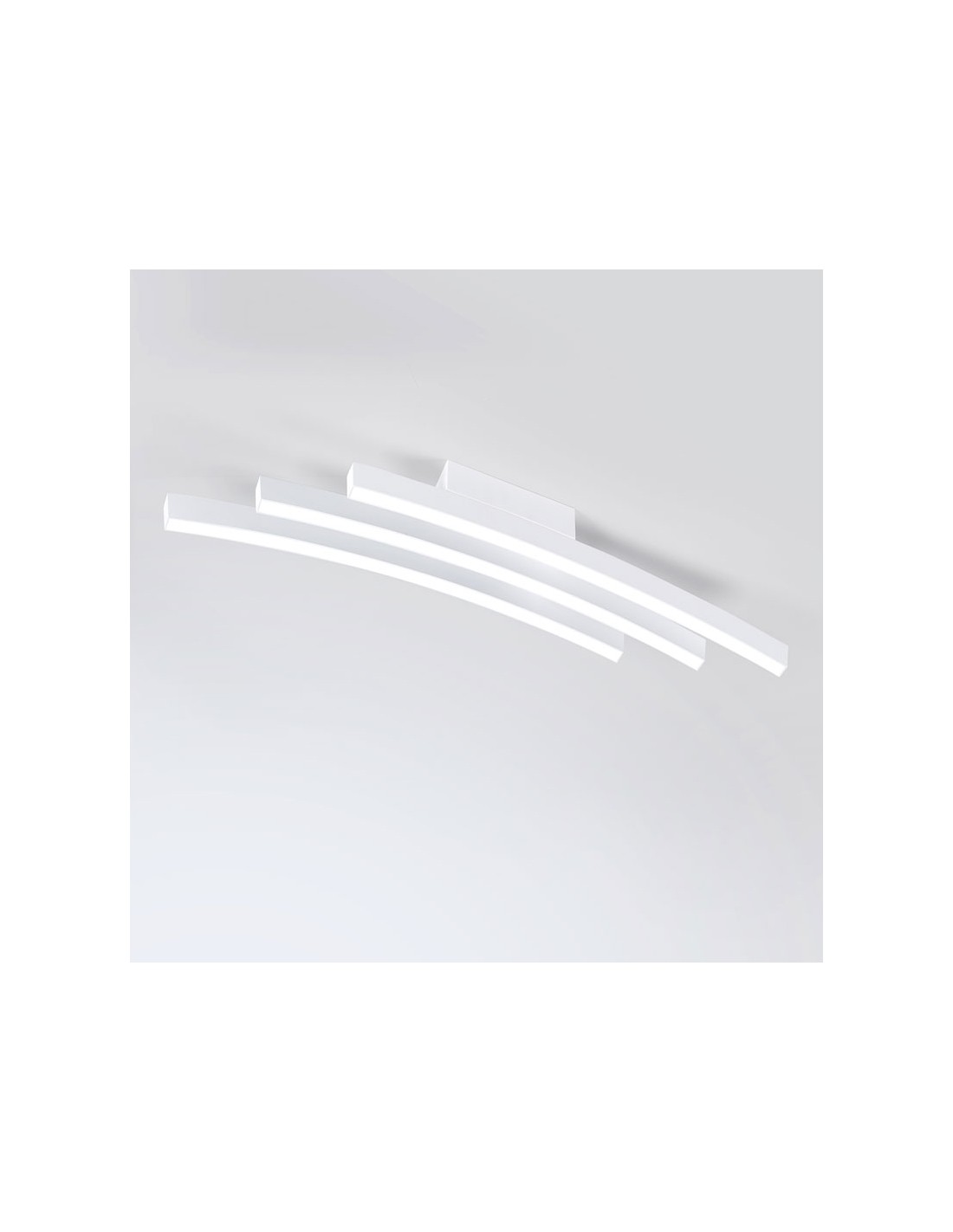Plafoniera Bow Bianco 3 Bacchette Led 36w 3000k/4000k Vivida International