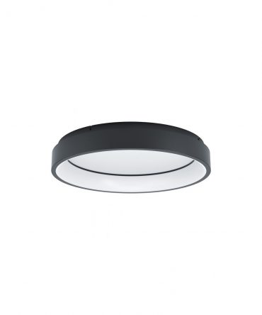 Plafoniera Circolare Marghera-Z Nero Led RGB TW Dimmer Eglo