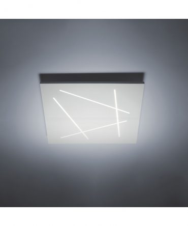 Plafoniera Flat Bianco Led 42w 45x45 cm Vivida International