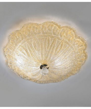 Plafoniera Giada Ø50 cristallo ambra Antea Luce