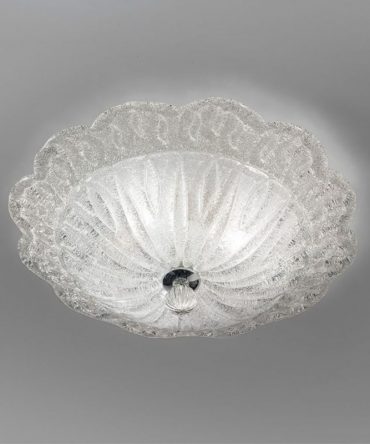 Plafoniera Giada Ø50 cristallo trasparente Antea Luce