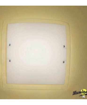 Illuminando Plafoniera in vetro Aria 40x40 cm