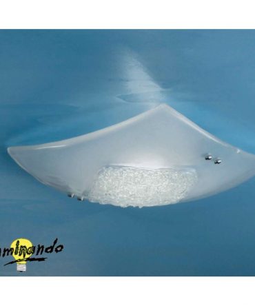 Plafoniera in vetro Diana 40x40 cm Illuminando