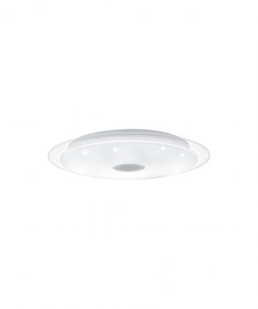 Plafoniera Lanciano-Z Led Dimmer Bianco Effetto Cristallo Ø56 cm Eglo
