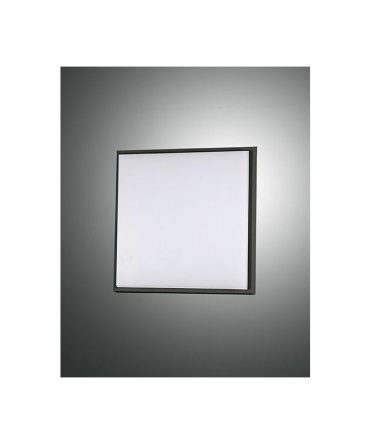 Plafoniera Led Desdy 18x18 nera 3314-69-101 Fabas Luce