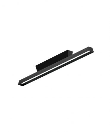 Plafoniera Led In Acciaio Lingotto 69 cm Nero IP65 Linea Light 9335