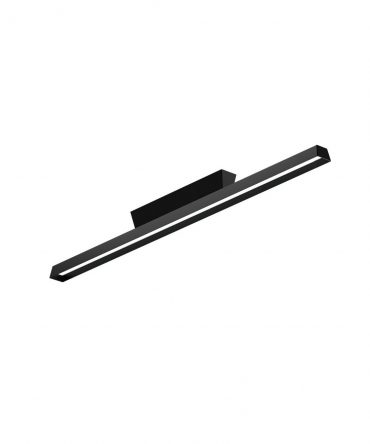 Linea Light Plafoniera Led In Acciaio Lingotto 92 cm Nero IP65 - 9337