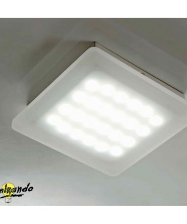Plafoniera Led Queen 12w 19x19 cm Illuminando