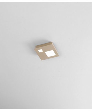 Plafoniera Moderna Checker Board ISYLUCE 18x18cm LED 12W Sabbia