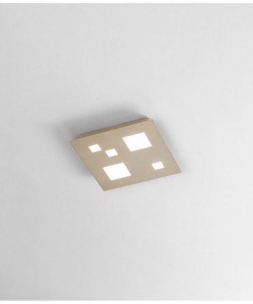 Plafoniera Moderna Checker Board ISYLUCE 31x31cm LED 25W Sabbia
