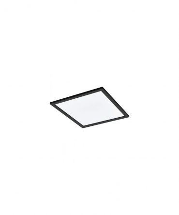 Plafoniera Nera Quadrata 45x45cm Salobrena-Z Led Dimmer Eglo