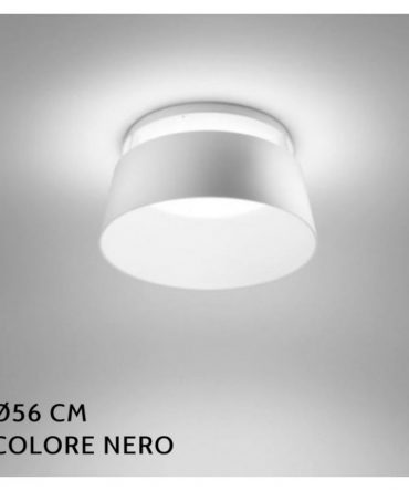 Plafoniera Oxygen S Led 36w nero Stilnovo Linea Light 8082
