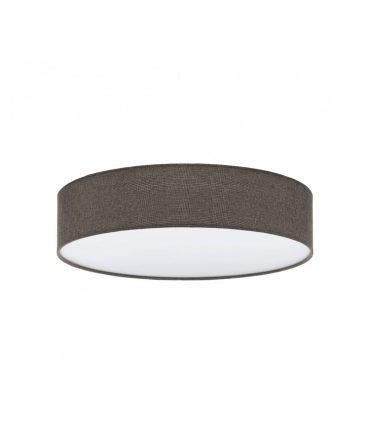 Plafoniera Pasteri 3xE27 Paralume Lino Marrone Ø57 cm Eglo