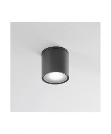 Plafoniera Per Esterno Cylin Cilindro Ø9cm Antracite IP54 1xGU10 Isyluce 580