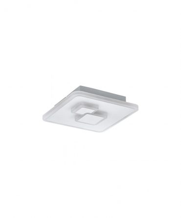 Plafoniera Quadrata Led Design Moderno Bianco Cadegal Eglo