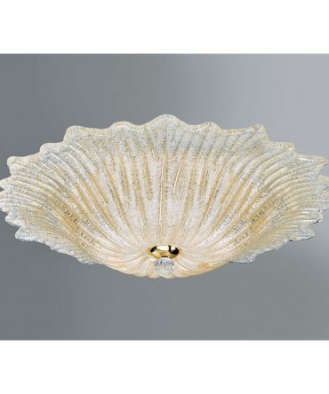 Plafoniera Raggio di Sole Ø60 Graniglia Ambra Antea Luce