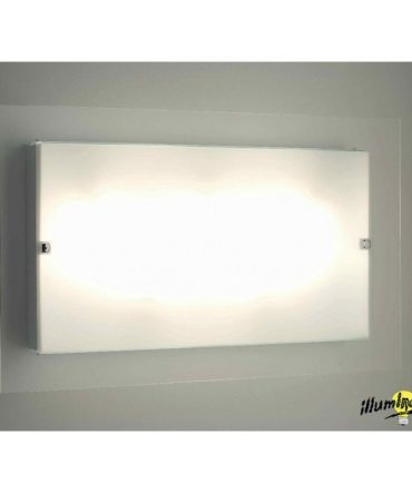 Plafoniera rettangolare Flat 55x35 cm Illuminando