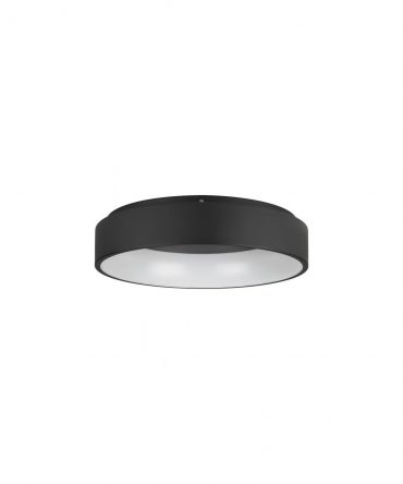 Plafoniera Rotonda Marghera Nero Led Dimmer Ø59,5 Eglo