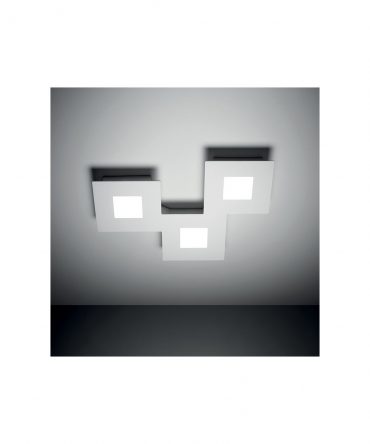 Plafoniera/Applique Squares Led 20w 3000k Bianco L37 cm Vivida International